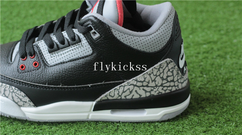 Authentic Air Jordan 3 Retro Black Cement GS